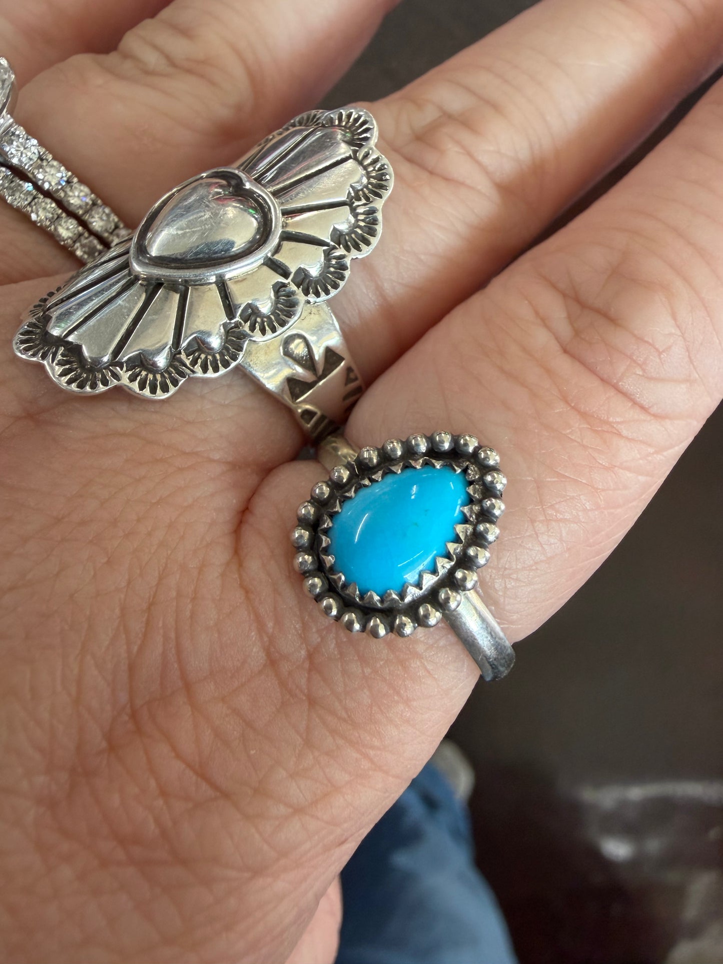 Kingman Teardrop Ring