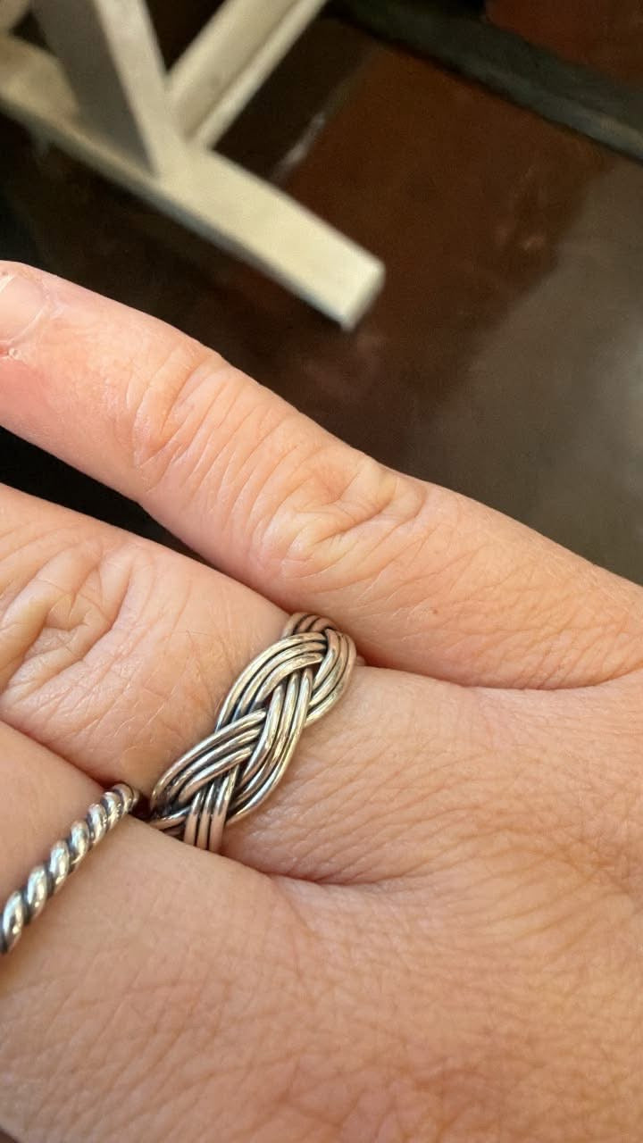 Braided Silver Band