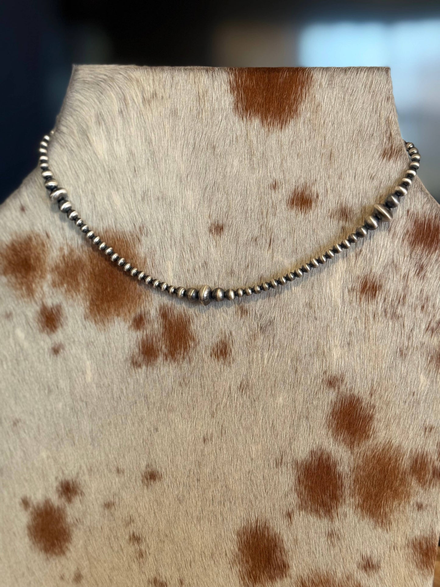 Graduated Sterling Saucer Pearls 
