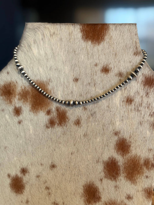 Graduated Sterling Saucer Pearls 