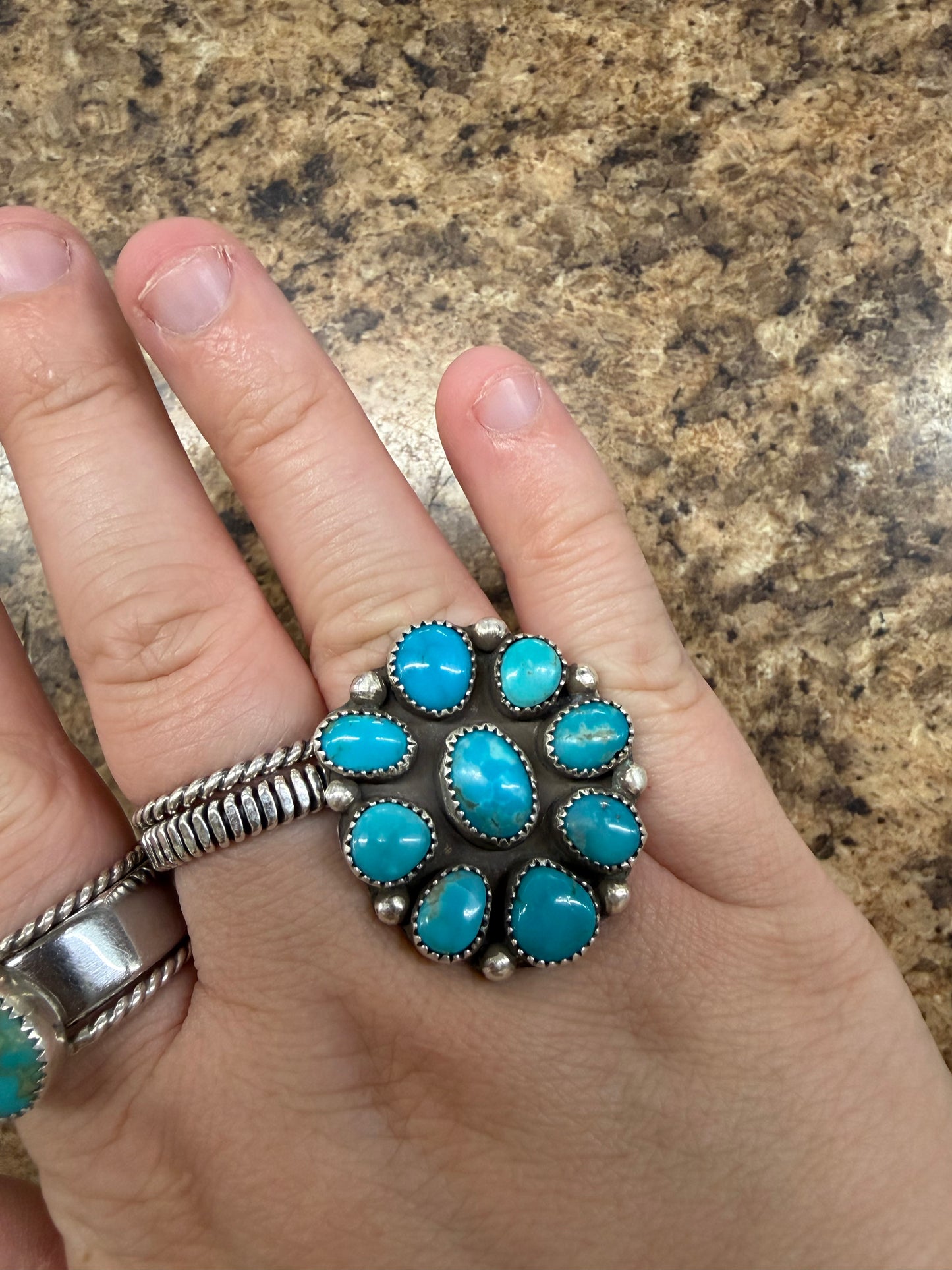 Ring and Earring Cluster Set