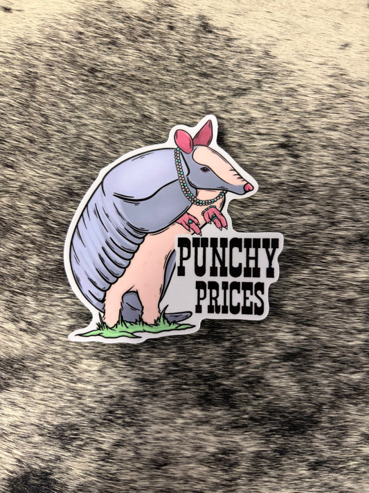 Turquoise Armadillo Sticker