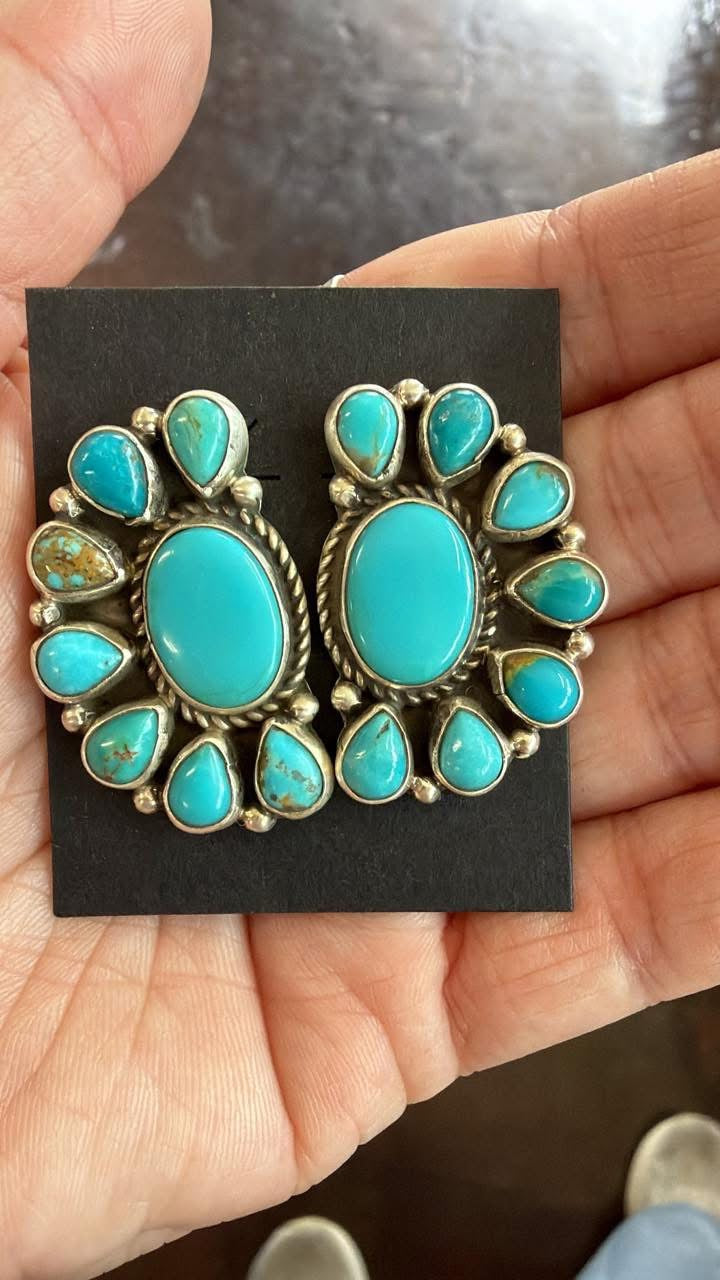 Half Cluster Earrings