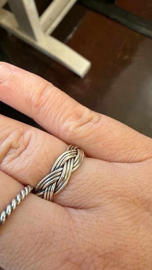 Braided Silver Band