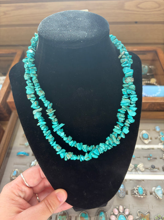 Turquoise Chip Necklace