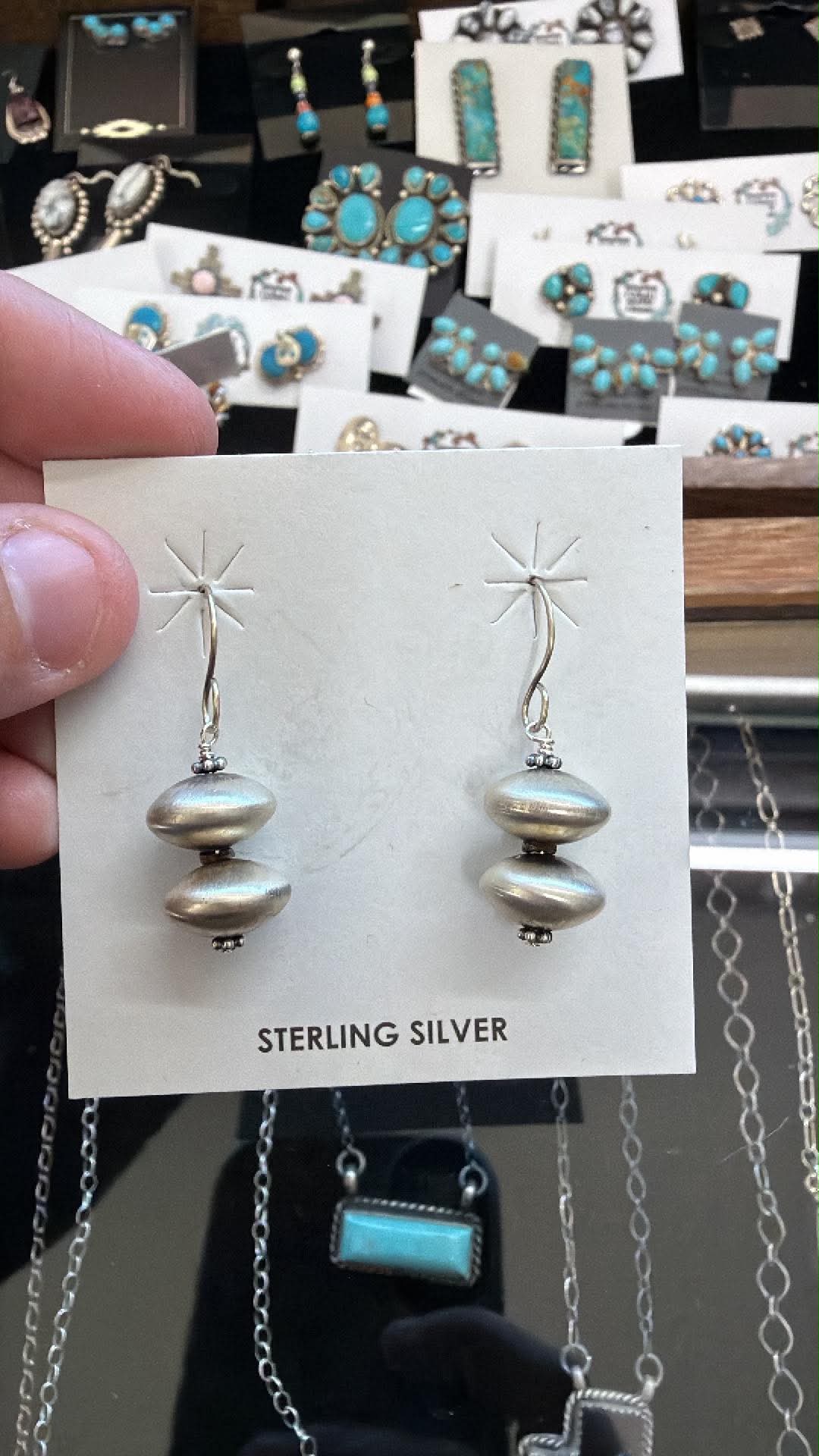 Saucer Dangle Earrings